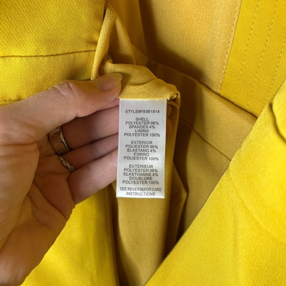 Anthropologie Adelyn Rae Wide Leg Culotte Jumpsuit Romper Mustard Women’s Sz S - Picture 7 of 9